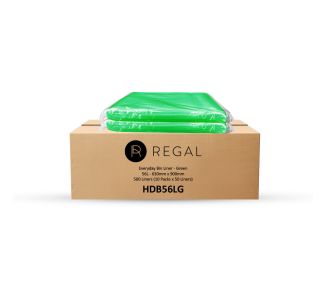 Regal Everyday 56L Bin Liner, Pack of 50 x 10 - Green