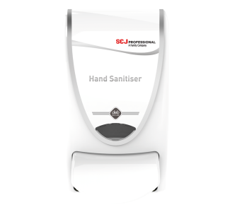 DEB Hand Sanitiser 1L Dispenser - CHROME/WHITE