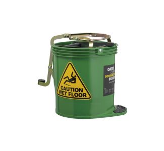 Oates Contractor Wringer Bucket 15L - Green