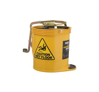 Oates Contractor Wringer Bucket 15L - Yellow