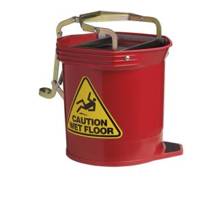 Oates Wide Mouth Wringer Bucket 16L - Red