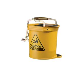 Oates Wide Mouth Wringer Bucket 16L - Yellow