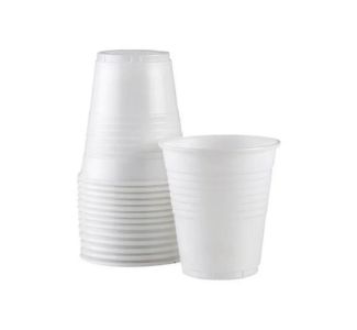185Ml White Plastic Cup Plc06
