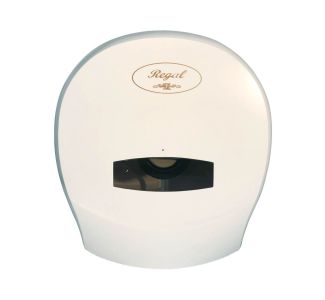 Regal Jumbo Toilet Roll Dispenser Single White
