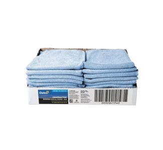 Oates Contractor Microfibre All Purpose Cloths, Pack of 20 - Blue