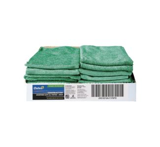 Oates Contractor Microfibre All Purpose Cloths, Pack of 20 - Green