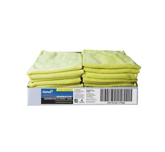 Oates Contractor Microfibre All Purpose Cloths, Pack of 20 - Yellow