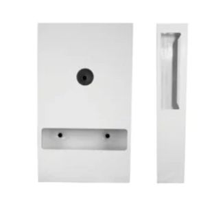Interfold Toilet Tissue Dispenser White Powder Coated