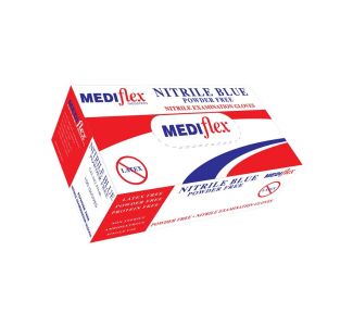Mediflex Powder Free Nitrile Glove Blue - XX Large