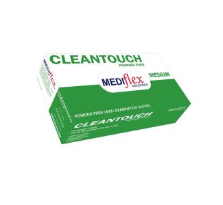 Mediflex Vinyl Foodgrade Glove P/F Clear Medium 100/Box