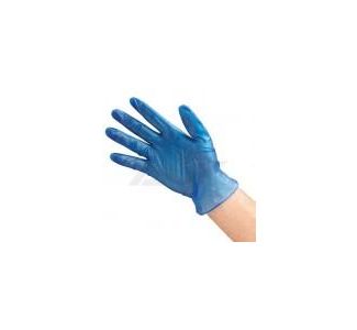 Protector Plus Blue Vinyl Glove Powder Free Medium X 100