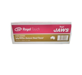Jaws Hand Towel 200M Roll Ctn Of 6