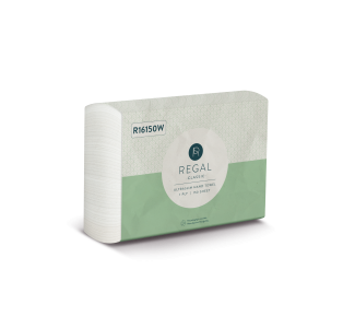 Regal Classic 1 Ply Ultraslim Hand Towel 150 Sheets x 16