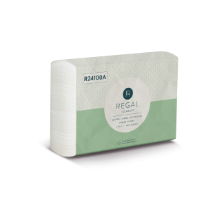 Regal Classic 1 Ply Extra Large Ultraslim Hand Towel 100 Sheets x 24