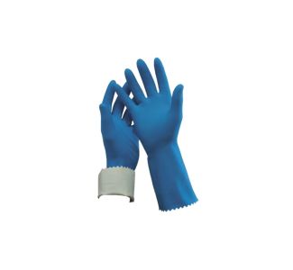Oates Flock Lined Rubber Gloves - Size 8