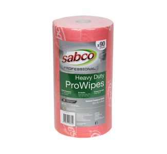 Sabco Heavy Duty Prowipes 90PK - Red