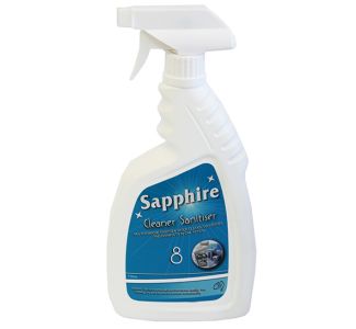Sapphire 8 RTU Cleaner Sanitiser 750ml x 6
