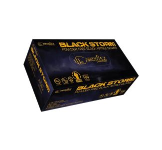 Mediflex Black Storm Pf Nitrile - XLarge