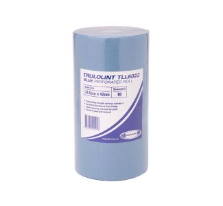 Trulolint Perforated Blue Roll 23cm x 42.5cm 80 Wipes x 6 Rolls