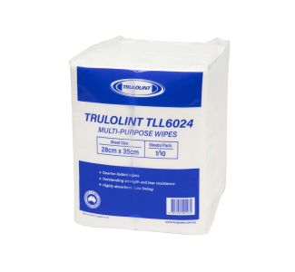 Trulolint White Multipurpose Wipes 28cm x 35cm 100 Wipes x 8 Packs