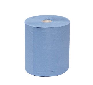 TRUPREP 1 Ply Blue Hard Wipe Roll 20cm x 304m x 6 Rolls / CTN