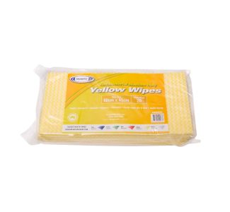 TRUWIPES Anti Bacterial Medium Yellow Wipes 60cm x 45cm 20 Wipes x 5 packs