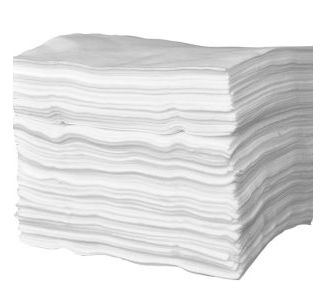 TRUSORB Oil Absorbent White Pads 50cm x 40cm 100 Pads / 1 Bag