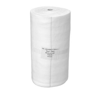 TRUSORB Oil Absorbent Perforated White Pad Roll 90cm x 40cm 80 Pads / 1 Roll