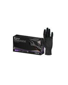 Safe Touch Adv Guard Black Nitrile Glove- X Large- 100/Box