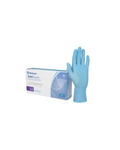 Safetouch Slim Blue Nitrile Pf Glove - Large - Pkt/100