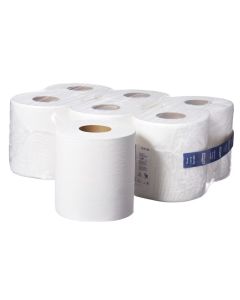 Tork Basic Paper Centrefeed Roll 1ply Perforated M2 300m x 6