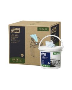 Tork Low Lint Cleaning Cloth Handy Bucket W10 200s x 4