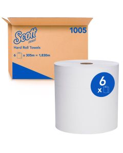 Scott Hand Roll Towel 1Ply 304 Metre/6