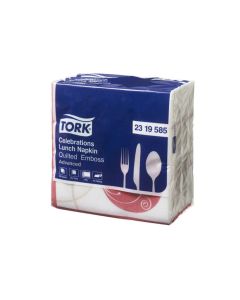 *DISCONTINUED*Tork Quilted Emboss Celebrations Lunch Napkin 2ply 50s x 12