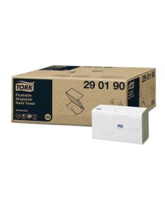 Tork Flushable Singlefold Hand Towel 2ply Advanced H3 250s x 15
