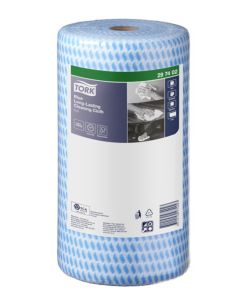 Tork Blue Heavy-Duty Colour Coded Cleaning Cloth Roll 90s x 4