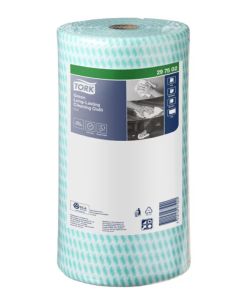Tork Green Heavy-Duty Colour Coded Cleaning Cloth Roll 90s x 4