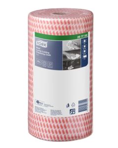 Tork Red Heavy Duty Colour Coded Cleaning Cloth Roll 90s x 4