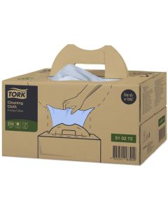 Tork Cleaning Cloth Blue Folded Handy Box 210s