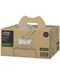 Tork Industrial Cleaning Cloth Grey Folded Handy Box 210s