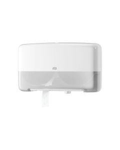 Tork Twin Mini Jumbo Toilet Roll Dispenser White T2