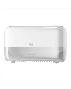Tork Twin Coreless Mid-size Toilet Roll Dispenser White T7