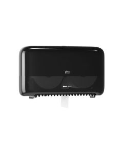 Tork Twin Coreless Mid-size Toilet Roll Dispenser Black T7