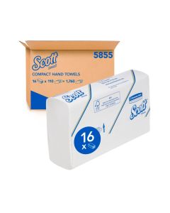 Scott Compact Towel 110sh x 16pack