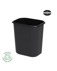 14L Compass Rectangular Bin Black