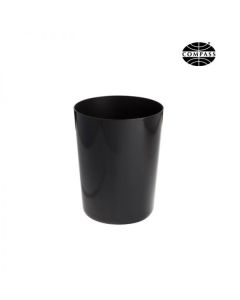 5L Waste Bin Black Melamine - Fire Resistant