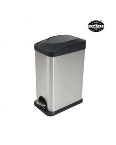 15L Pedal Bin Stainless Steel Rectangular