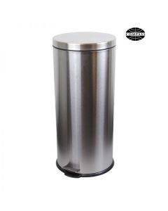 30L Pedal Bin Stainless Steel 29.5D x 65H cm