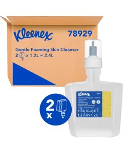KLEENEX Gentle Foaming Skin Cleanser 1.2L x 2 Cartridges