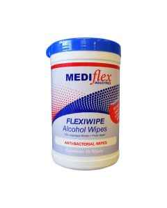 Flexiwipe Wipe 70% isopropyl alcohol, 75 wipes/tub x 12/CTN